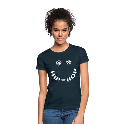 Peace, Love & Hip-Hop, T-shirt dam - marinblå