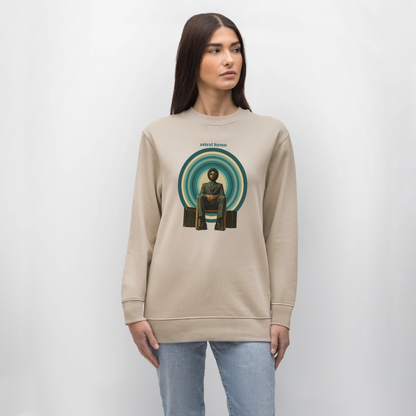 The Creator Has a Free Jazz Plan, Ekologisk sweatshirt CHANGER unisex från Stanley/Stella - beige