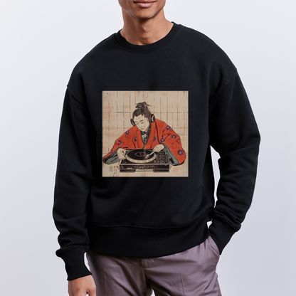 Echo från Edo, Ekologisk oversizetröja RADDER unisex från Stanley/Stella - svart