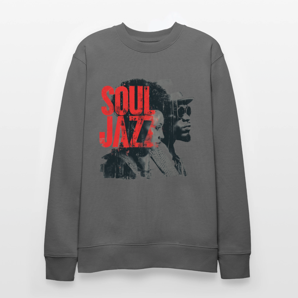 The Essence of Soul Jazz, Ekologisk sweatshirt CHANGER unisex från Stanley/Stella - kolgrå