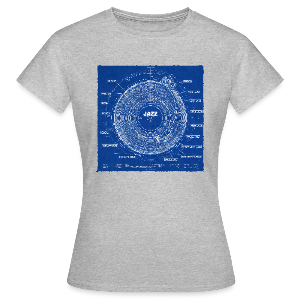 Kind of Blueprint, T-shirt dam - gråmelerad