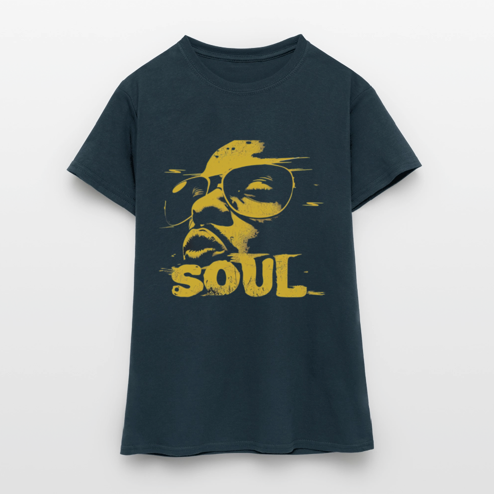 Funky Soul, T-shirt dam - marinblå