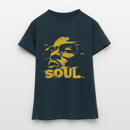 Funky Soul, T-shirt dam - marinblå