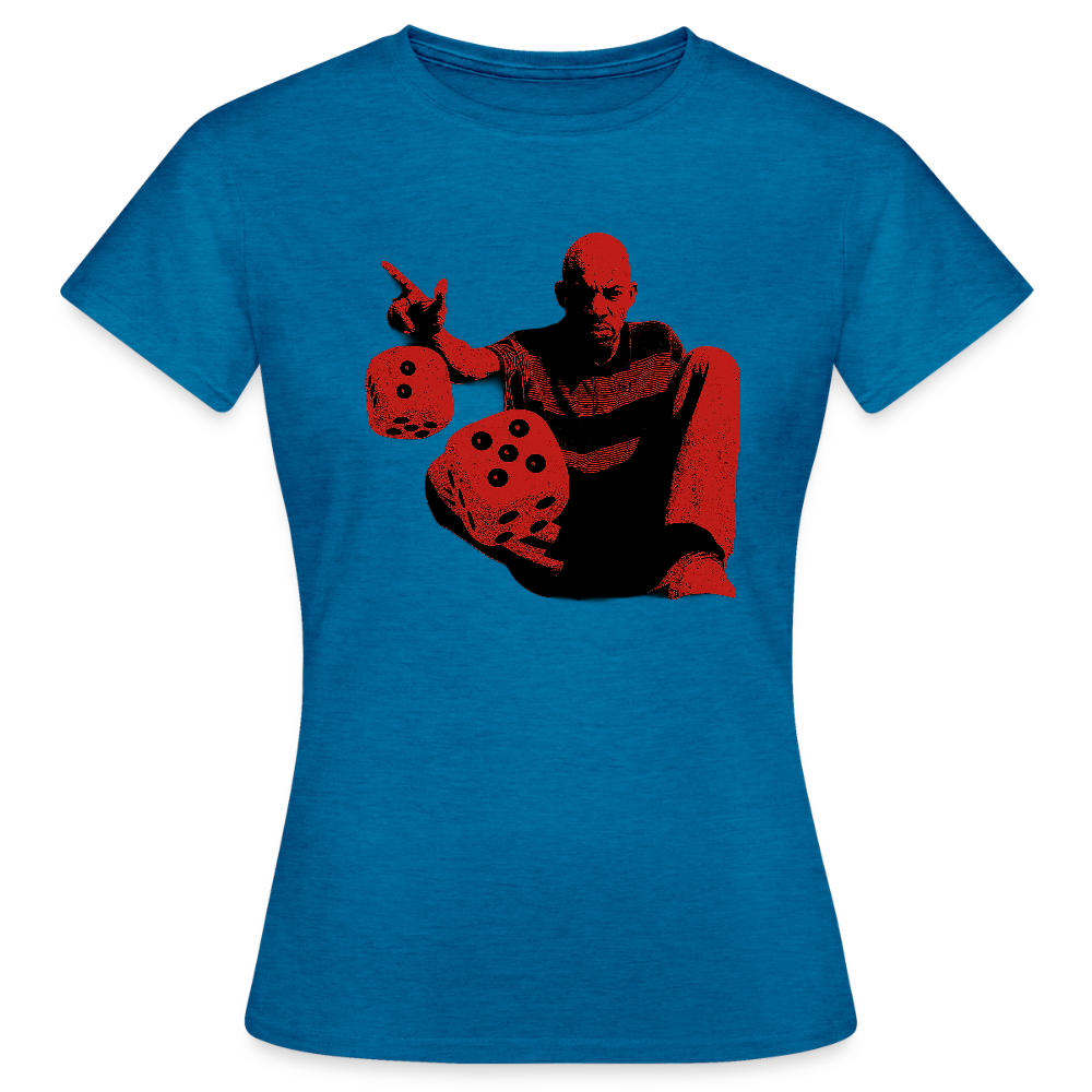 Six Side Story, T-shirt dam - antikblå safirljung