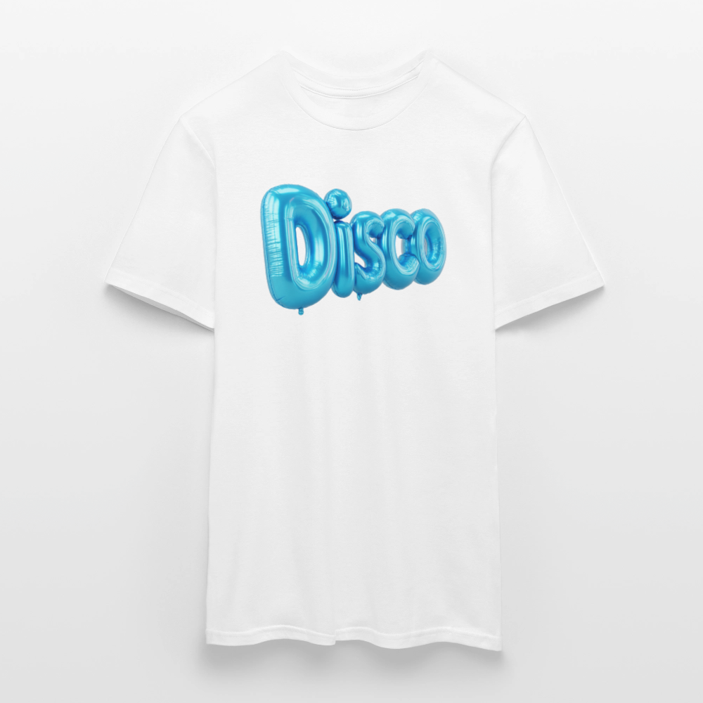 Pump the Disco, T-shirt herr - vit
