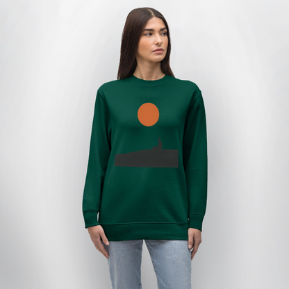 Under the sun, Ekologisk sweatshirt CHANGER unisex från Stanley/Stella - skogsgrön