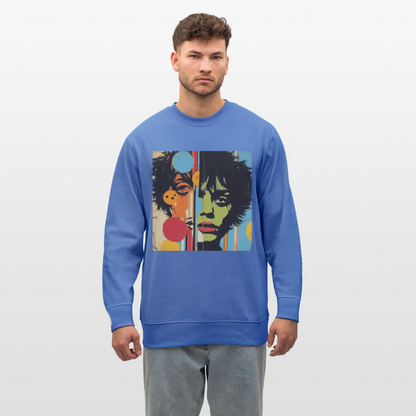 Split Faces, Ekologisk sweatshirt CHANGER unisex från Stanley/Stella - blå