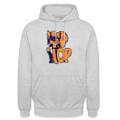 Raised on Boom Bap, Luvtröja unisex - ljusgråmelerad