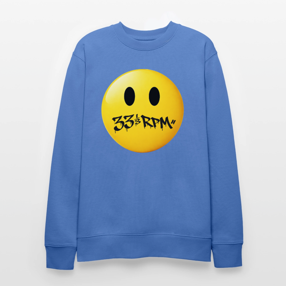 Turntable Grin, Ekologisk sweatshirt CHANGER unisex från Stanley/Stella - blå