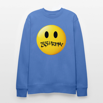 Turntable Grin, Ekologisk sweatshirt CHANGER unisex från Stanley/Stella - blå