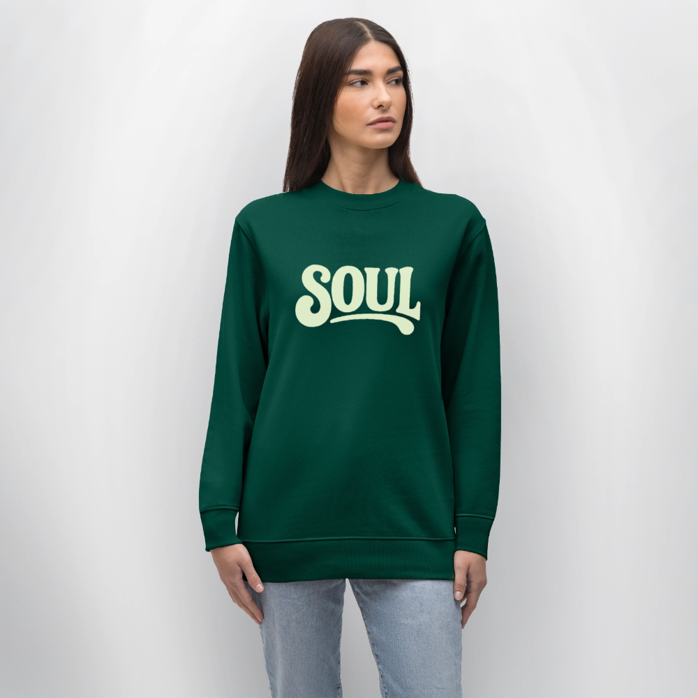 All About Soul, Ekologisk sweatshirt CHANGER unisex från Stanley/Stella - skogsgrön