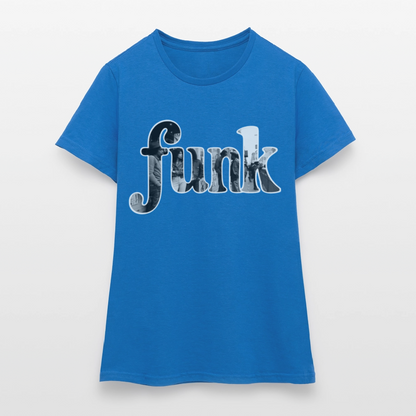 Funk Vibes, T-shirt dam - royalblå