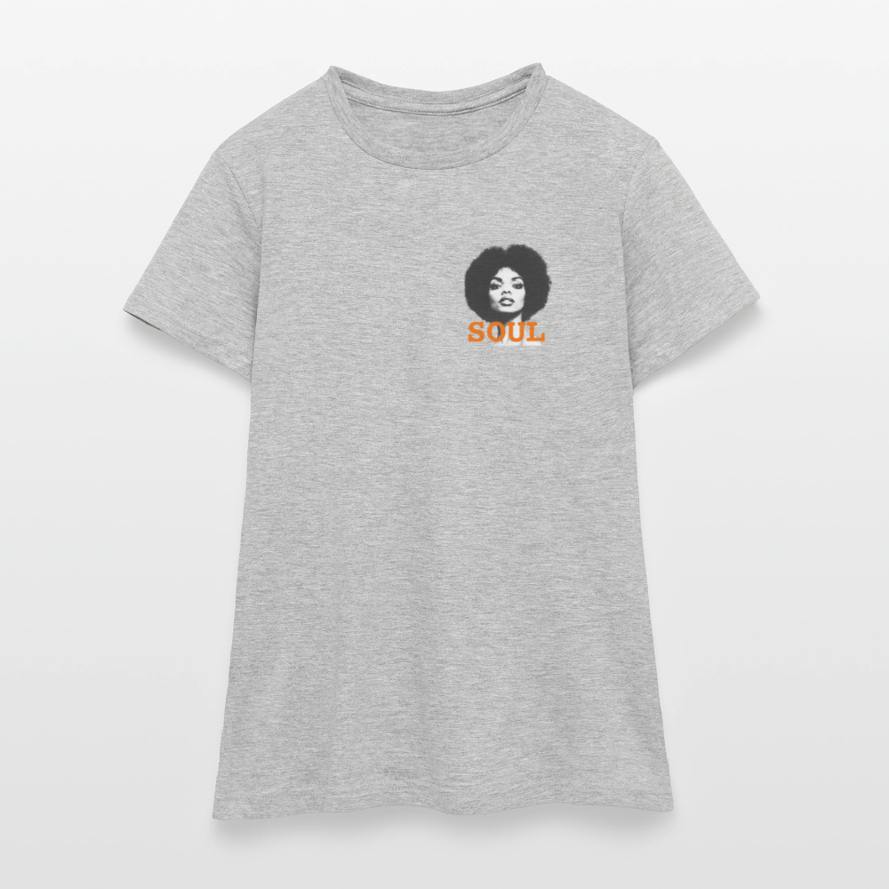 SOUL PWR - T-shirt dam - gråmelerad