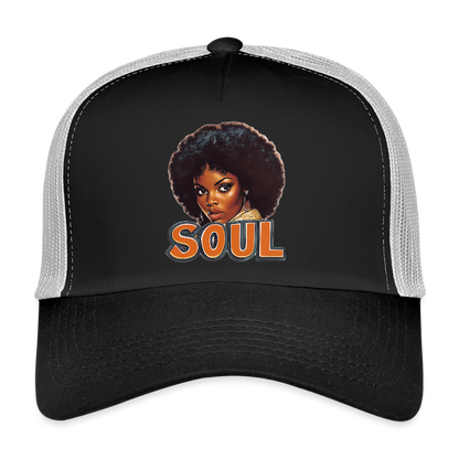 Soulful Vibes, Trucker Cap - svart/stengrå