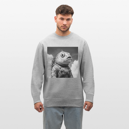 En ensam simtur i universum, Ekologisk sweatshirt CHANGER unisex från Stanley/Stella - gråmelerad