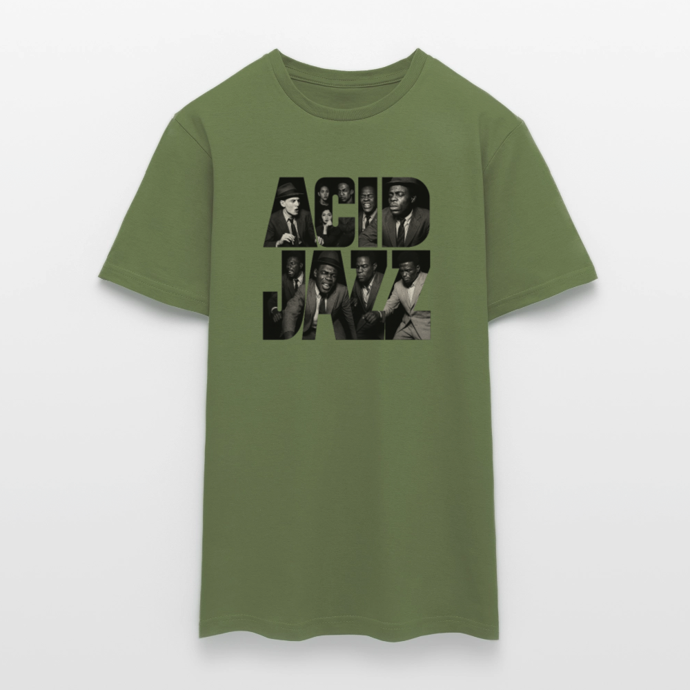 80s Club Jazzdance, T-shirt herr - Militärgrön