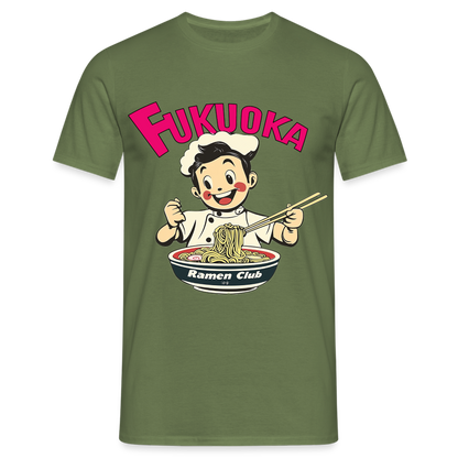 Fukuoka Ramen Club, T-shirt herr - Militärgrön