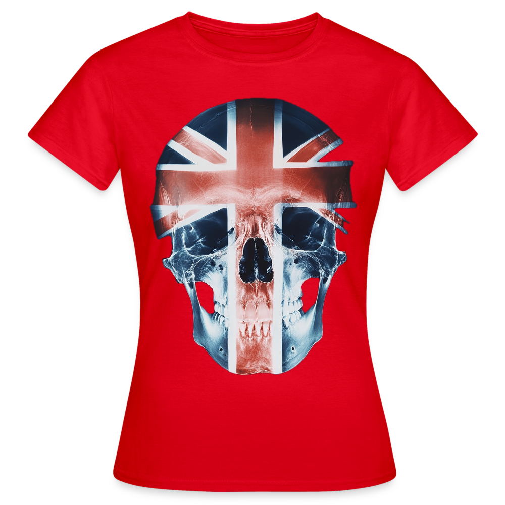 God Save the Skull, T-shirt dam - röd