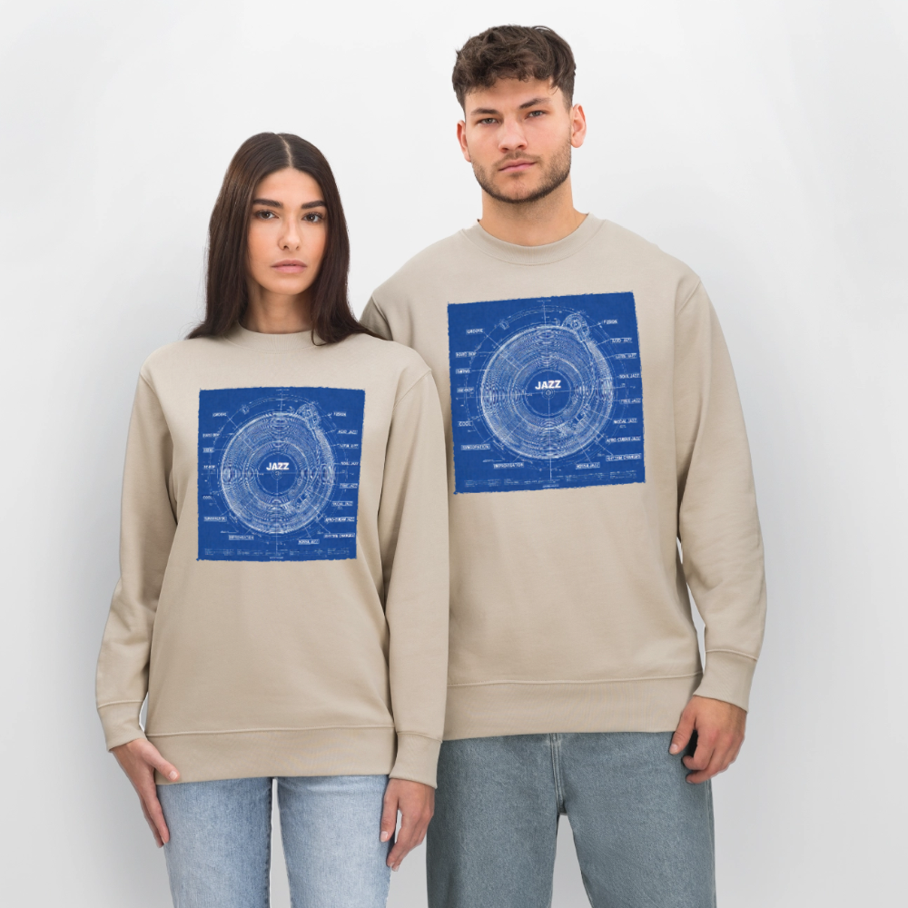 Kind of Blueprint, Ekologisk sweatshirt CHANGER unisex från Stanley/Stella - beige