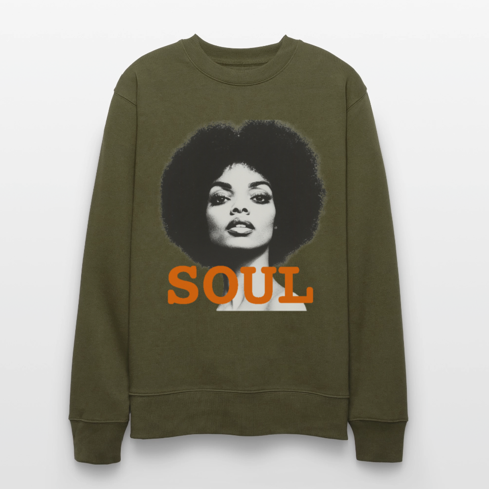 Soul PWR, Ekologisk sweatshirt CHANGER unisex från Stanley/Stella - kaki