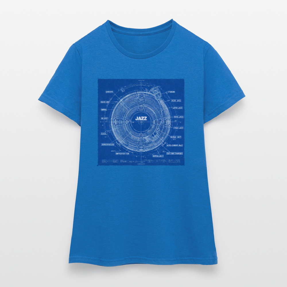 Kind of Blueprint, T-shirt dam - royalblå