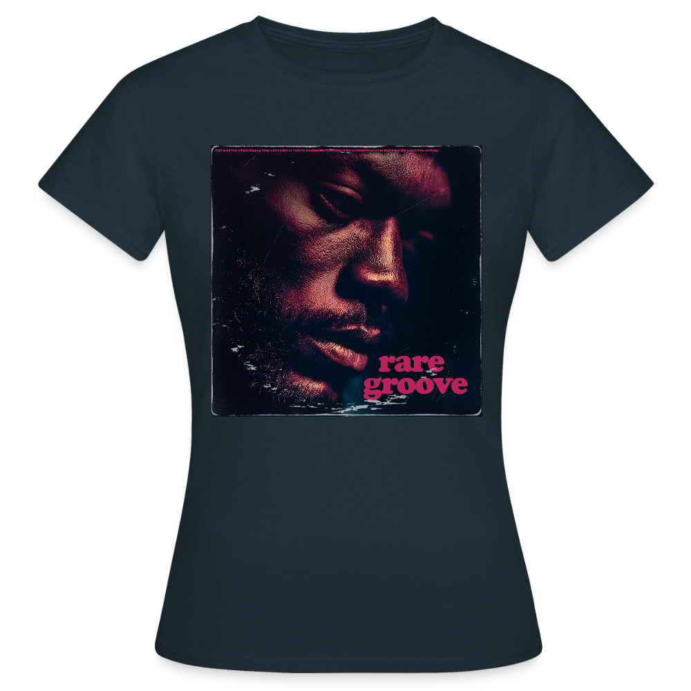 Groove Rare, T-shirt dam - marinblå