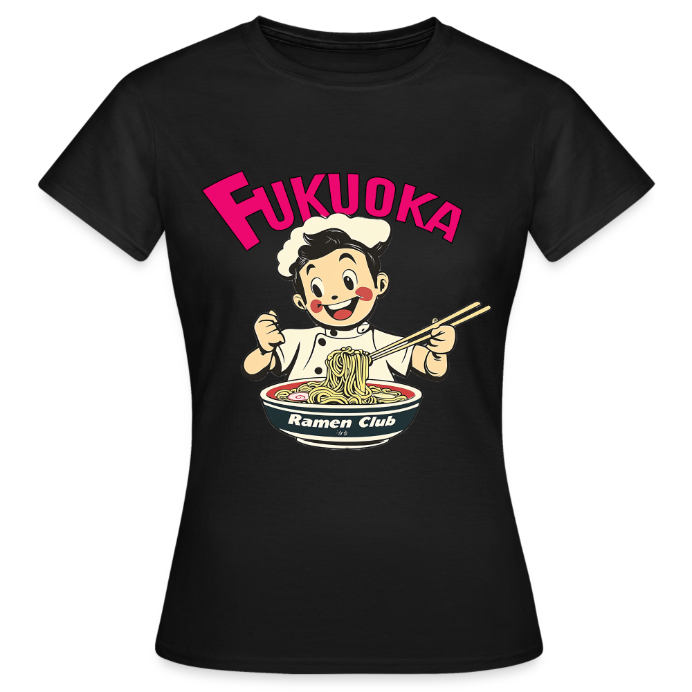 Fukuoka Ramen Club, T-shirt dam - svart