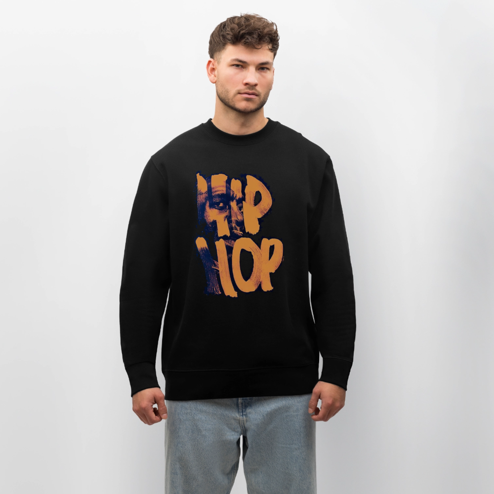 Raised on Boom Bap, Ekologisk sweatshirt CHANGER unisex från Stanley/Stella - svart