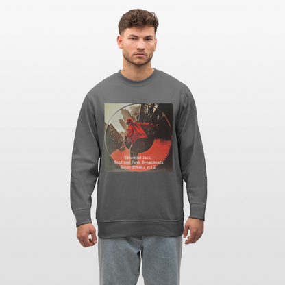 Super Breaks vol 2, Ekologisk sweatshirt CHANGER unisex från Stanley/Stella - kolgrå