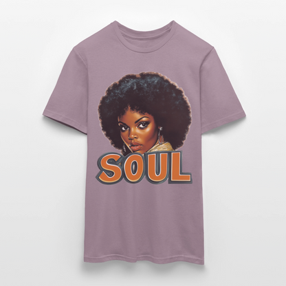 Soulful Vibes, T-shirt herr - lilagrå 