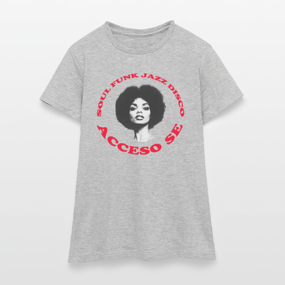 Where Music Lives – Powered by Acceso Family, T-shirt dam - gråmelerad