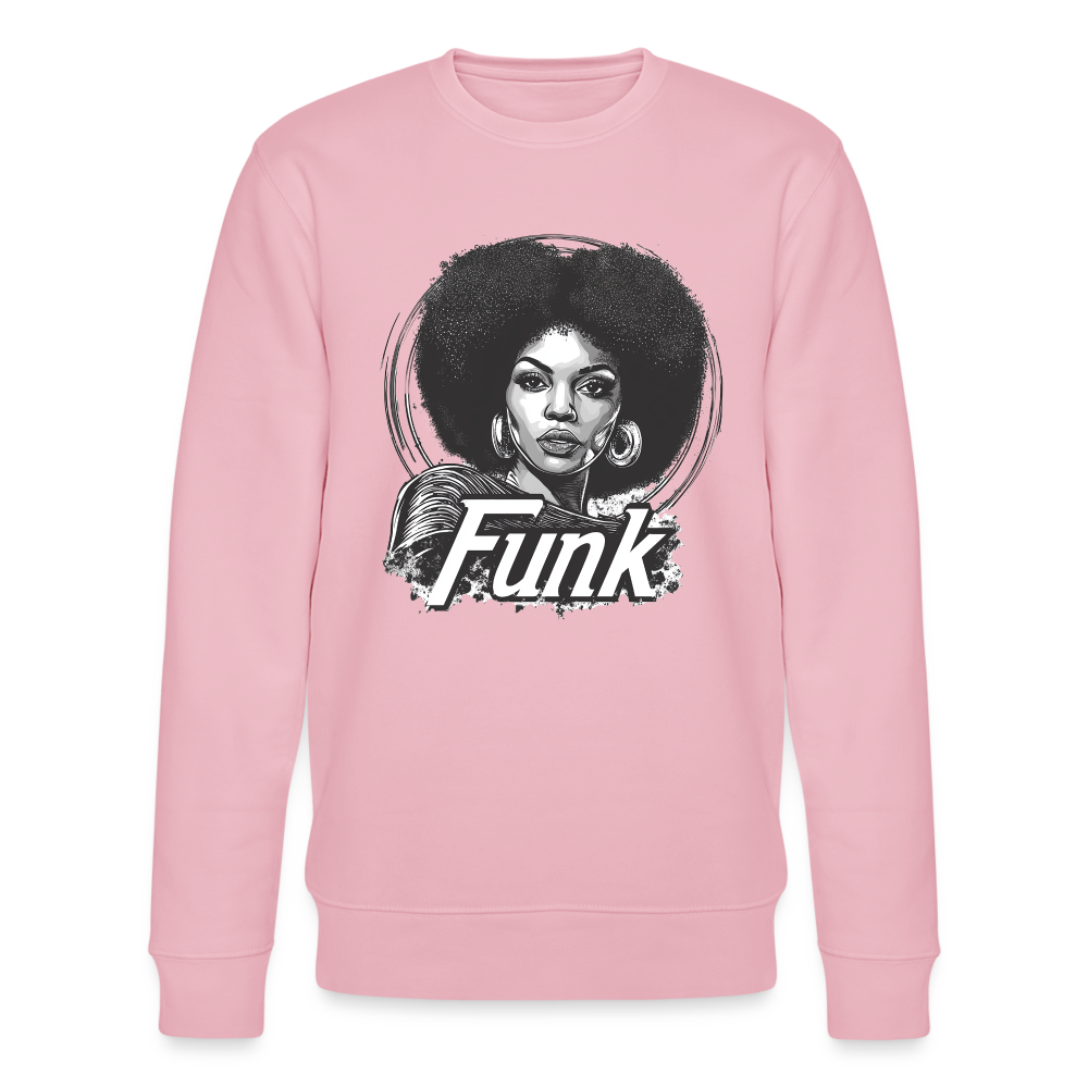 Funk Queen: Power in Motion (transparent bakgrund), Ekologisk sweatshirt CHANGER unisex från Stanley/Stella - ljusrosa