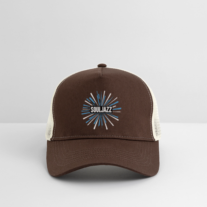 God Save the Skull, Trucker Cap - brun/beige