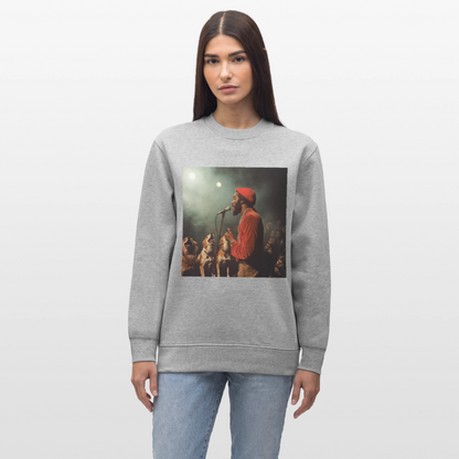 Howling at the Moon, Ekologisk sweatshirt CHANGER unisex från Stanley/Stella - gråmelerad