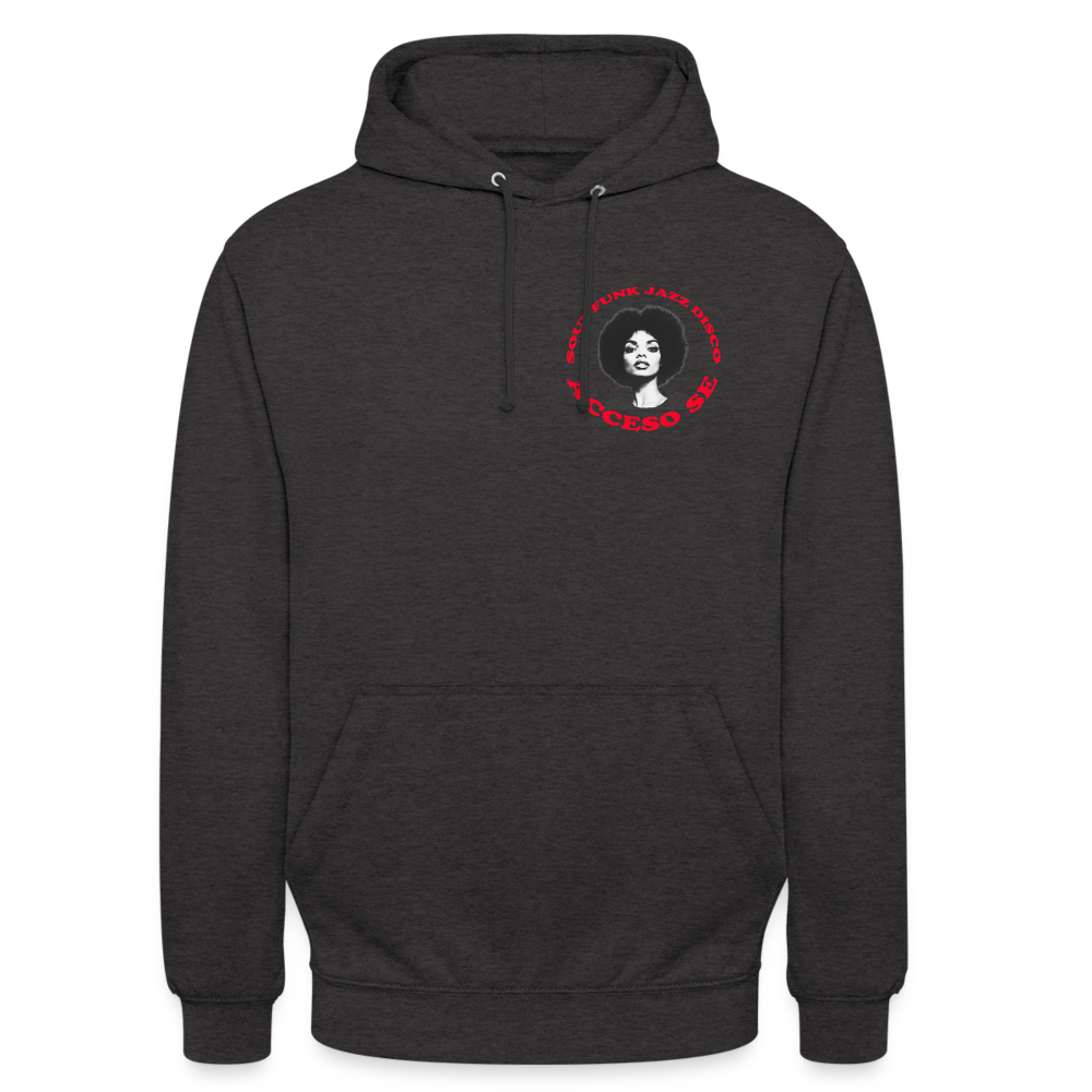 Where Music Lives – Powered by Acceso Family (small print), Luvtröja unisex - kolgrå