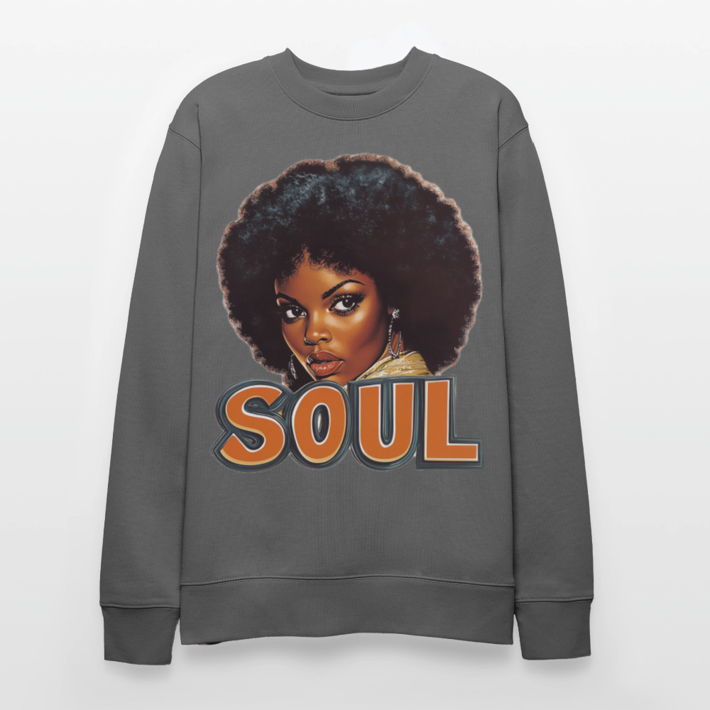 Soulful Vibes, Ekologisk sweatshirt CHANGER unisex från Stanley/Stella - kolgrå