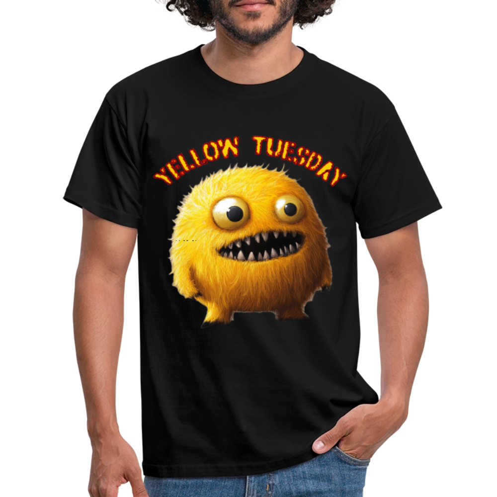 Yellow Tuesday – Funky, Not Blue, T-shirt herr - svart