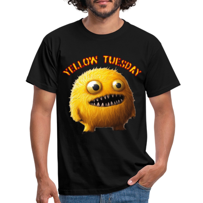 Yellow Tuesday – Funky, Not Blue, T-shirt herr - svart