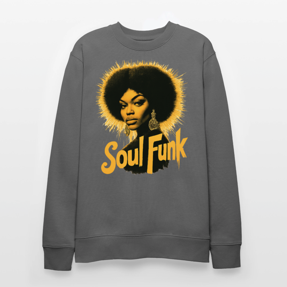 Soul Funk, Ekologisk sweatshirt CHANGER unisex från Stanley/Stella - kolgrå