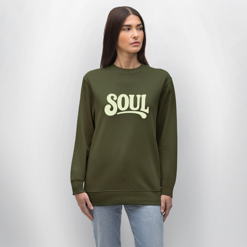 All About Soul, Ekologisk sweatshirt CHANGER unisex från Stanley/Stella - kaki