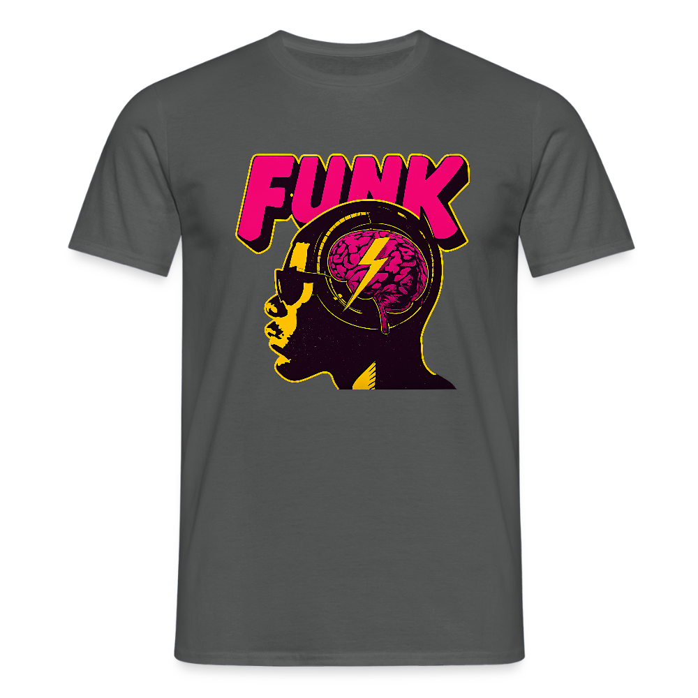 Funk Head, T-shirt herr - kolgrå