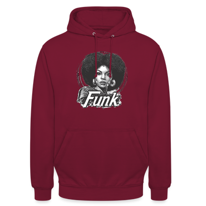 Funk Queen, Luvtröja unisex - bordeaux