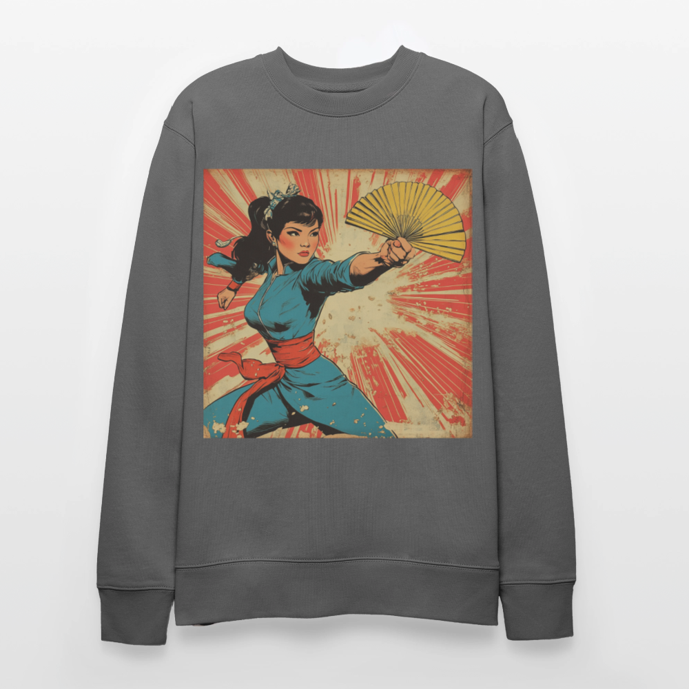 Solfjädern, Ekologisk sweatshirt CHANGER unisex från Stanley/Stella - kolgrå