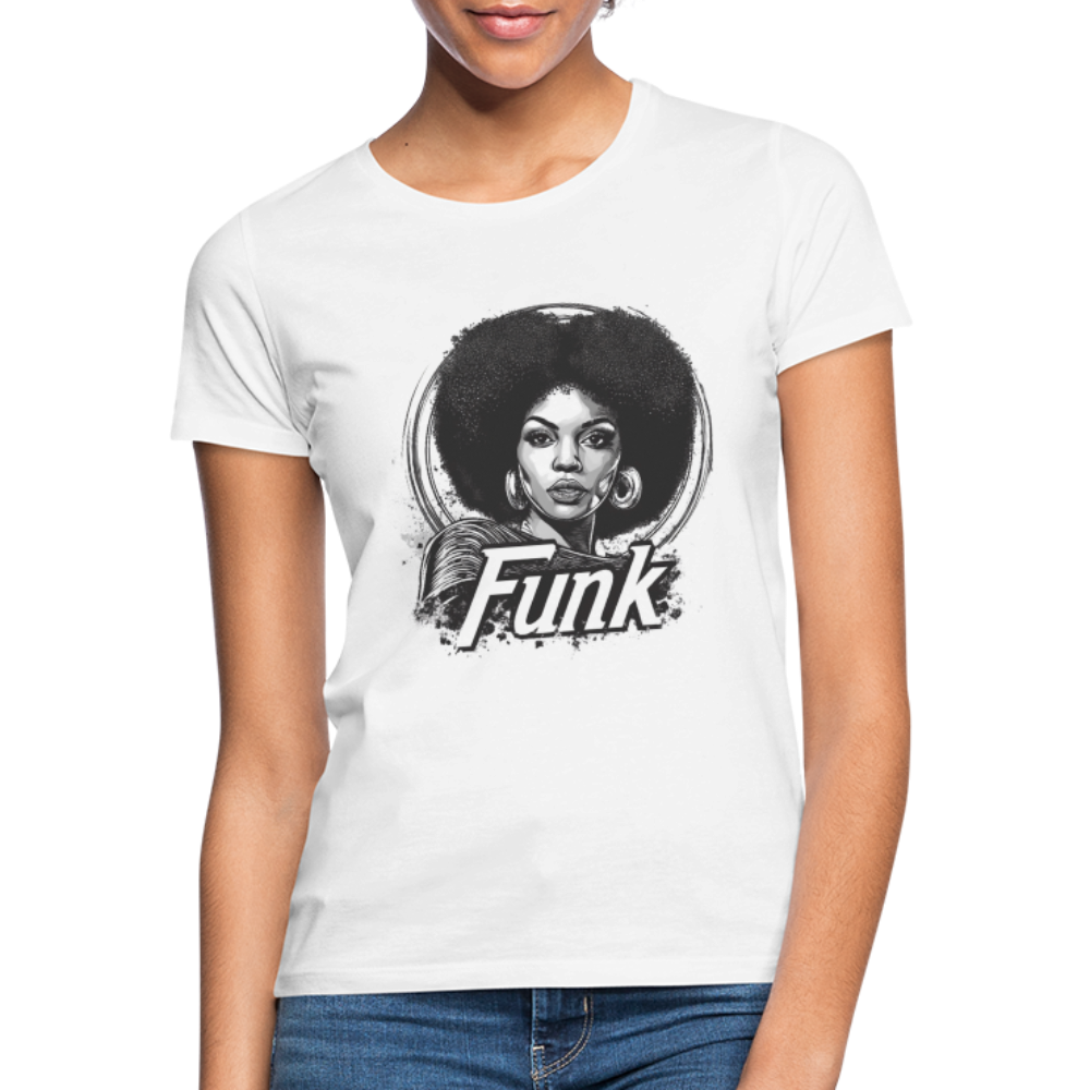 Funk Queen: Power in Motion, T-shirt dam - vit