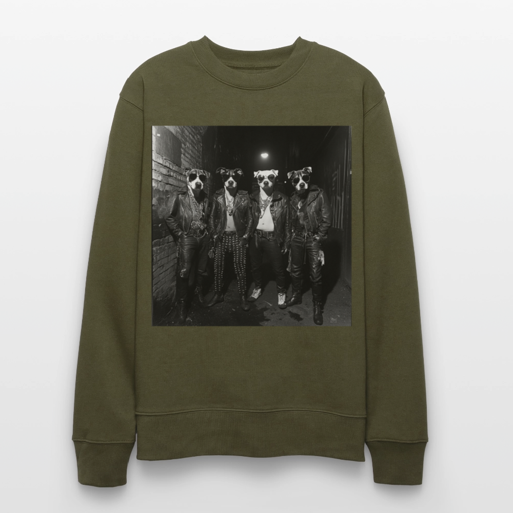 Barking Riot, Ekologisk sweatshirt CHANGER unisex från Stanley/Stella - kaki