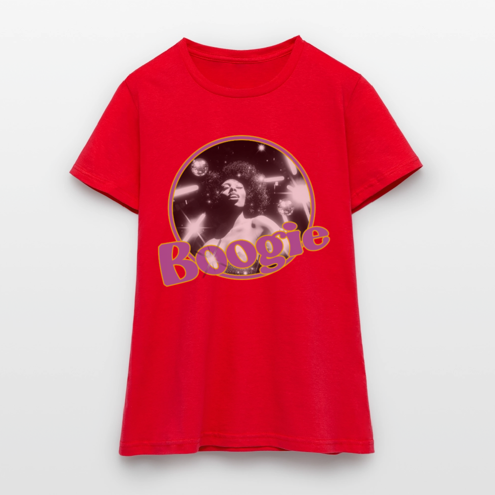 Electric Groove, T-shirt dam - röd