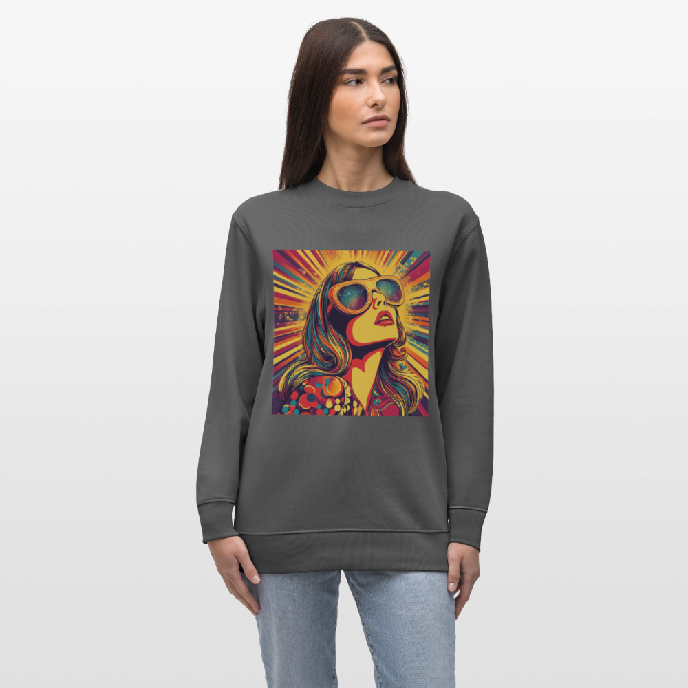 Disco Fever, Ekologisk sweatshirt CHANGER unisex från Stanley/Stella - kolgrå