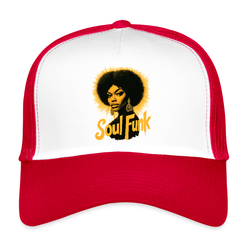 Soul Funk, Trucker Cap - vit/röd