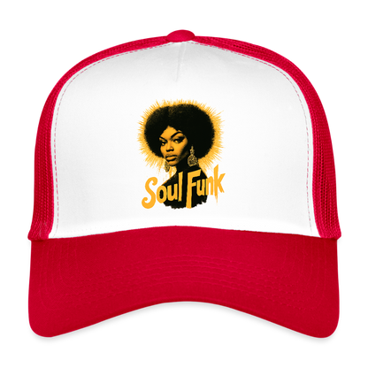 Soul Funk, Trucker Cap - vit/röd