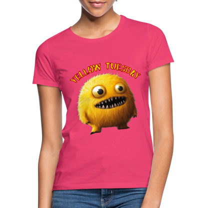 Yellow Tuesday – Funky, Not Blue, T-shirt dam - azalea